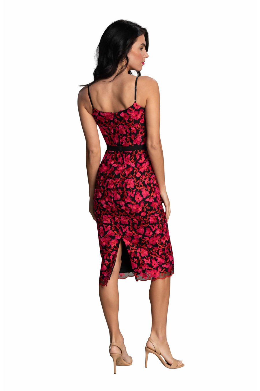 Emma Floral Pattern Dress - Dress the Population