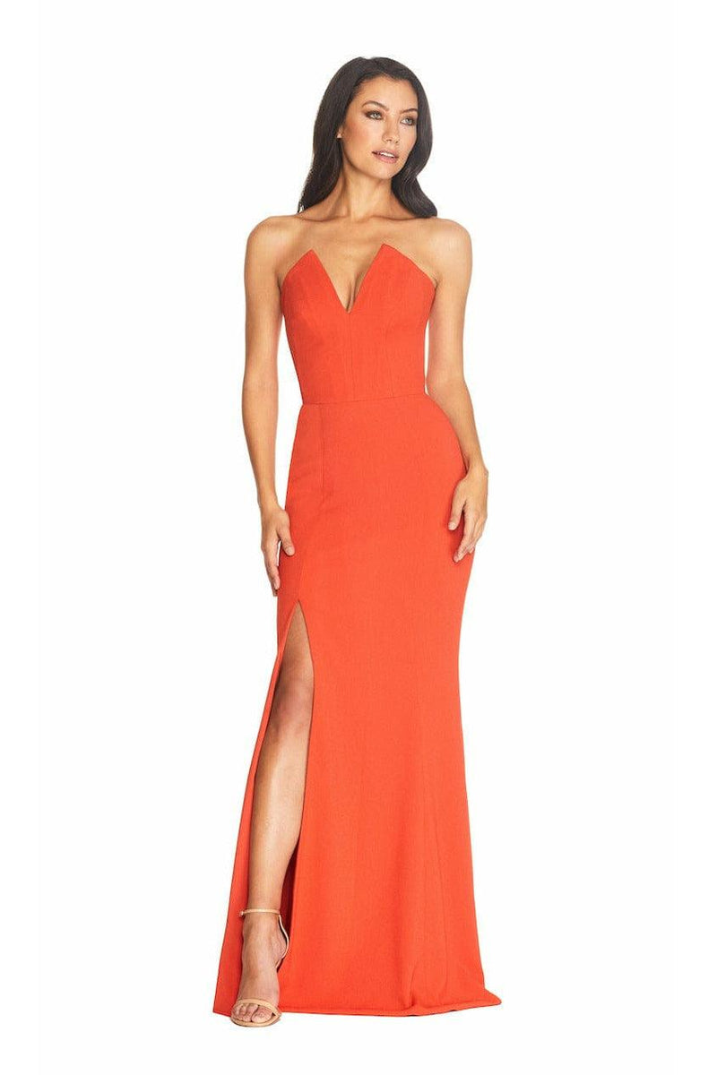 Fernanda Elegant Poppy Evening Gown - Dress the Population