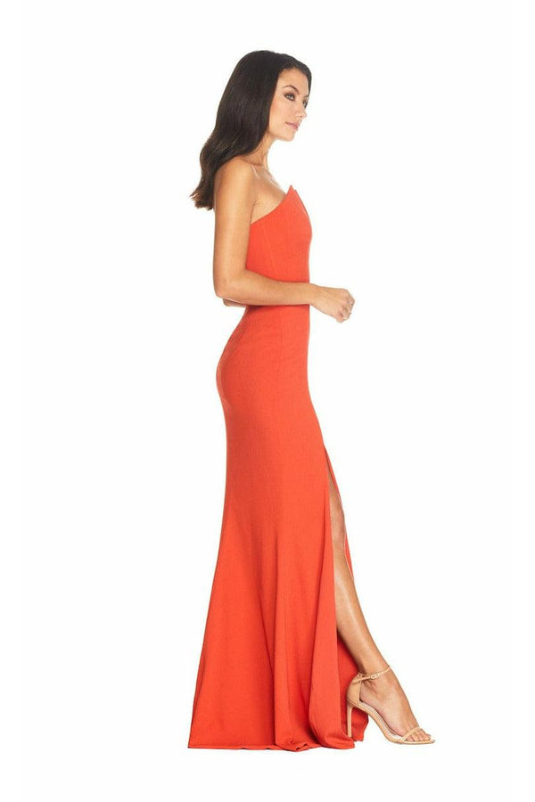 Fernanda Elegant Poppy Evening Gown - Dress the Population