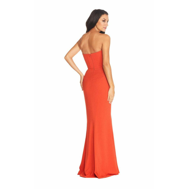 Fernanda Elegant Poppy Evening Gown - Dress the Population