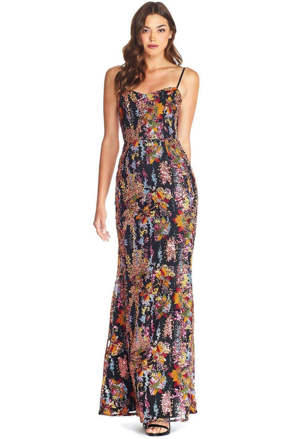 Giovanna Everlasting Embroidered Sequin Gown - Dress the Population