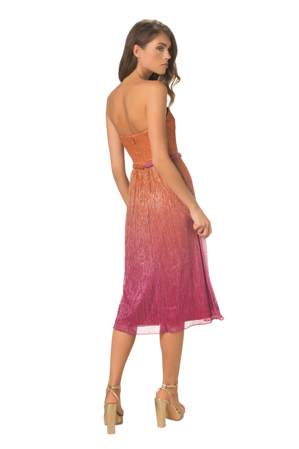 Haldis Dress / ORANGE MULTI