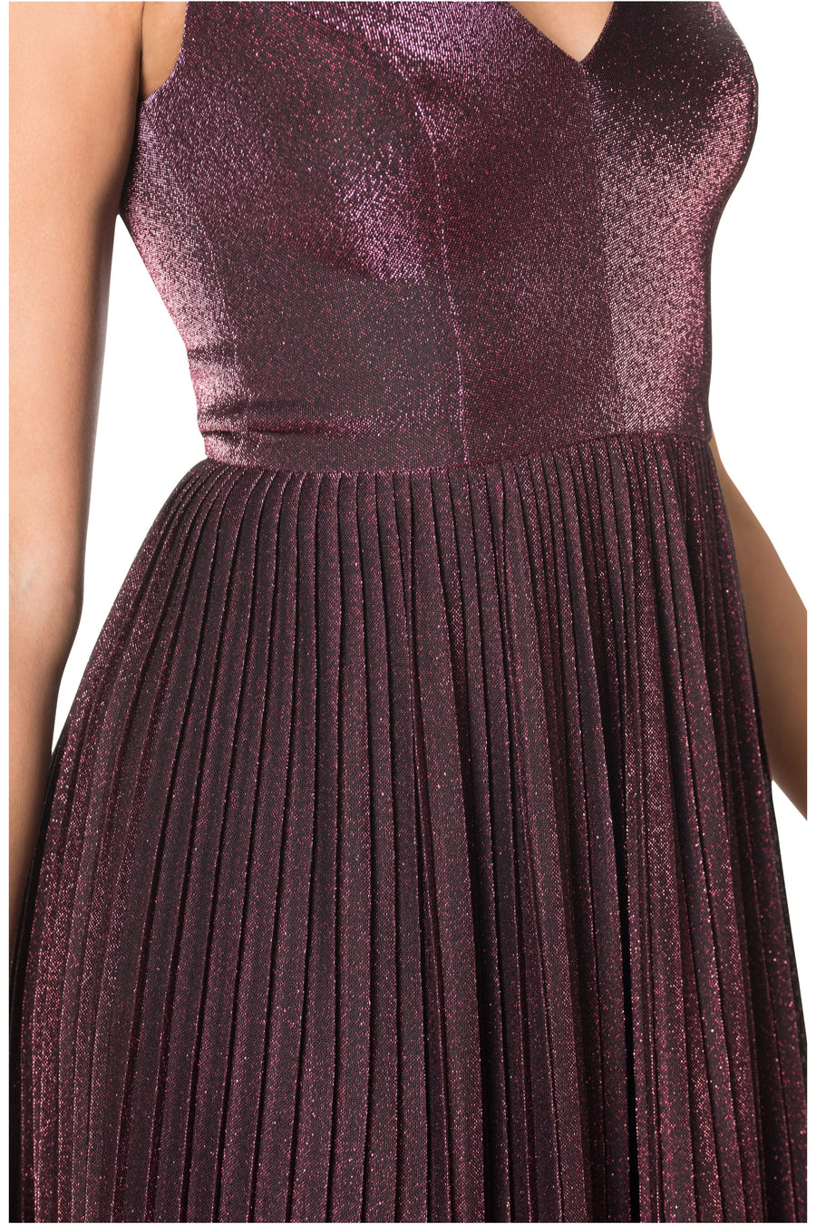 Haley Fuschia Fit And Flare Dress - Dress the Population