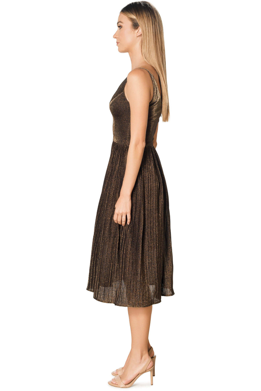 Haley Fit And Flare Pleated Dress - Dress the Population