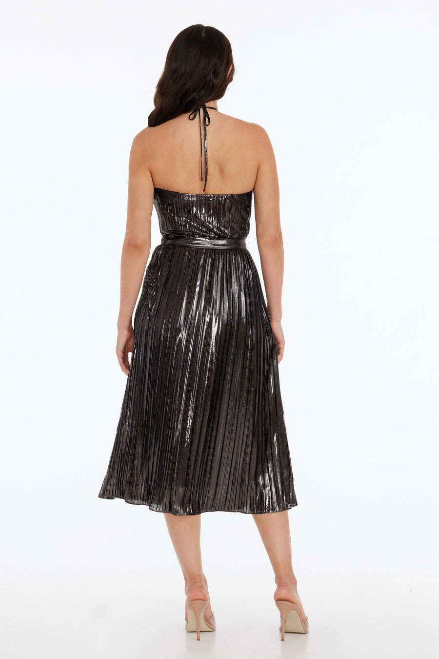 Hannah Dress / GUNMETAL