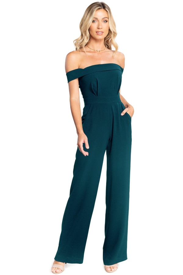 Julian Wide-Leg Off-The-Shoulder Jumpsuit - Dress the Population