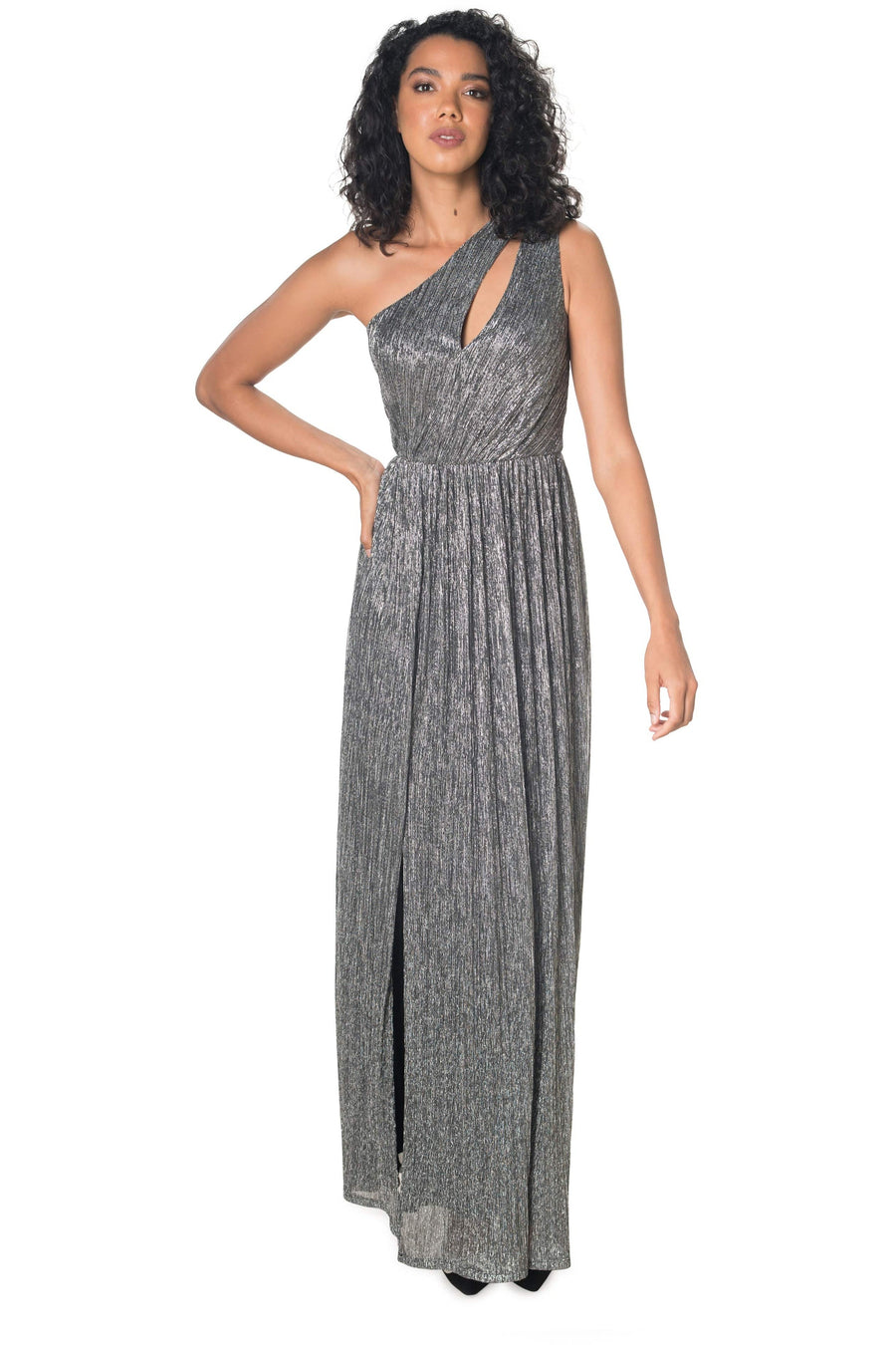 dress the population one shoulder gown Dress The Population Georgina One-Shoulder Maxi Dress