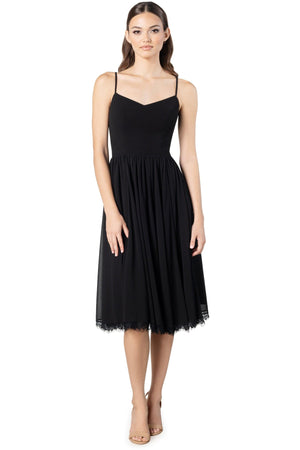 Mercy Fitted Bodice Midi Dress - Dress the Population