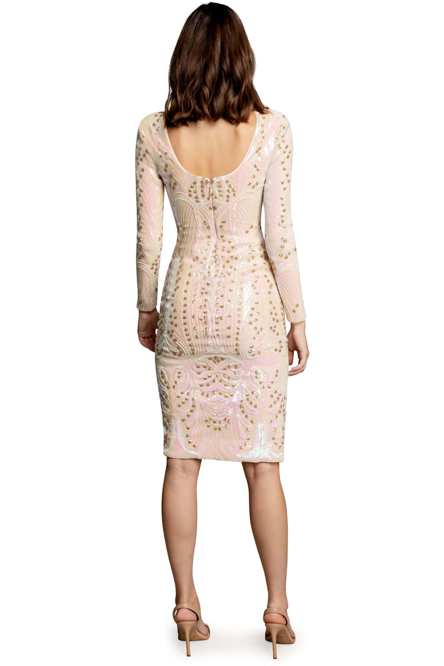 Natalie Stunning Embellished Sequin Dress - Dress the Population