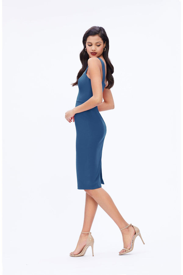 Nicole Modern Silhouette Midi Dress - Dress the Population