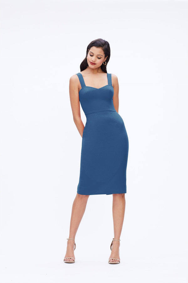 Nicole Modern Silhouette Midi Dress - Dress the Population