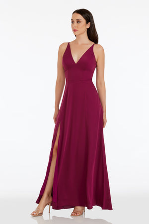 Parker Gown / DARK MAGENTA