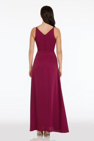 Parker Gown / DARK MAGENTA