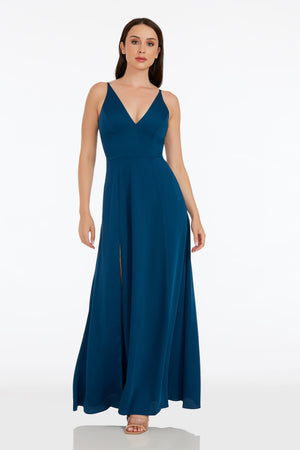 Parker Gown / PEACOCK BLUE