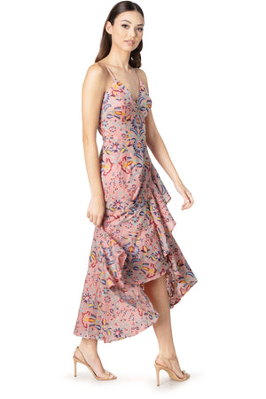 Salome Floral Embroidery Fit and Flare Dress - Dress the Population