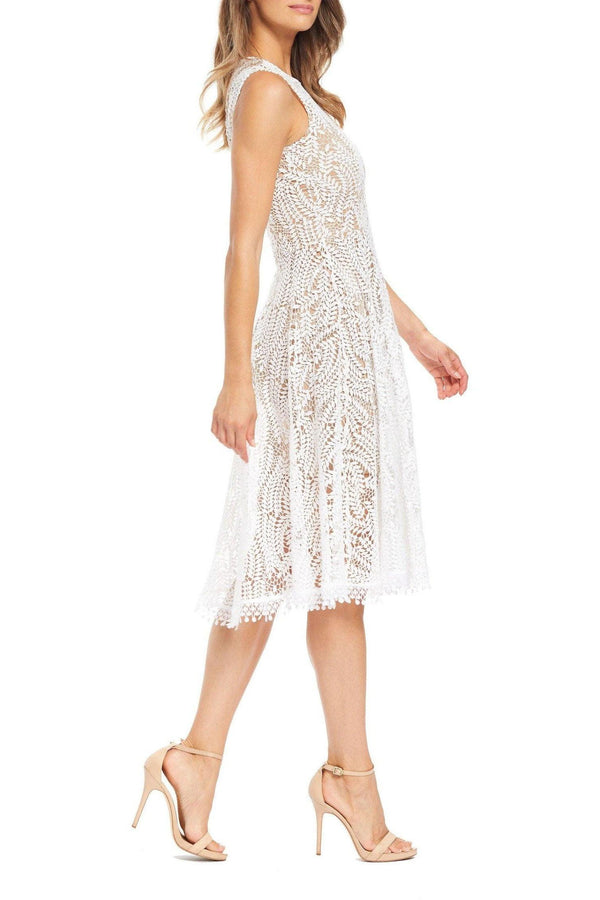 Shane A-Line Vine Lace Dress - Dress the Population