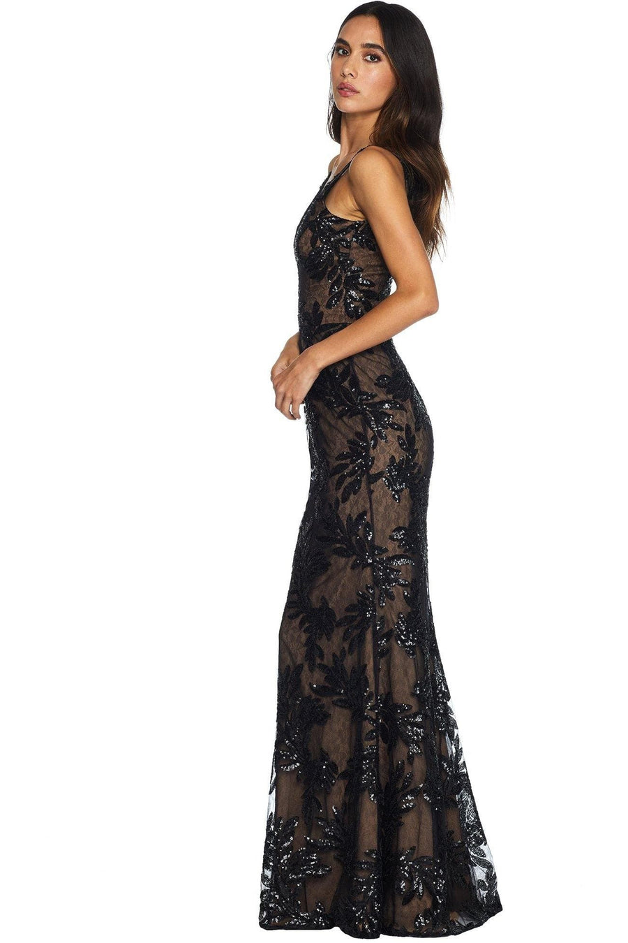 dress the population mermaid gown Iris Gown Dress the Population