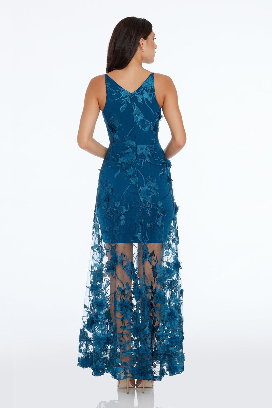Dress The Population Sidney Gown - Blue - XL Dress The Population Sidney Gown - Blue - XL