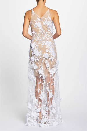 Sidney Gown / WHITE/NUDE