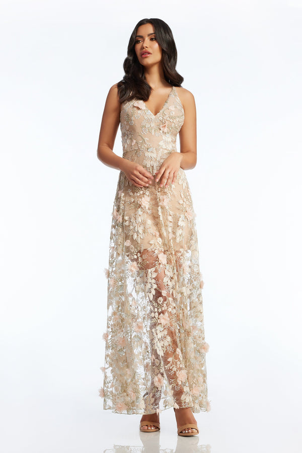 Sidney Gown / PINK FLORAL