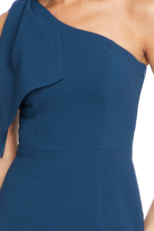 Tiffany Asymmetrical Sapphire Dress - Dress the Population
