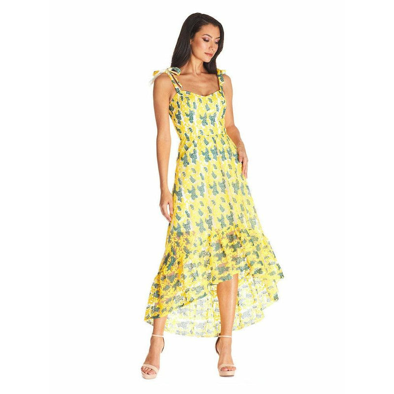 Wren Flower-And-Dot Dress - Dress the Population