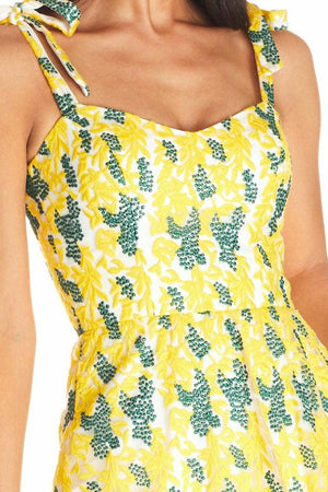 Wren Flower-And-Dot Dress - Dress the Population