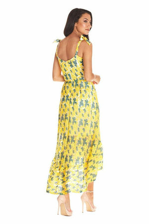 Wren Flower-And-Dot Dress - Dress the Population