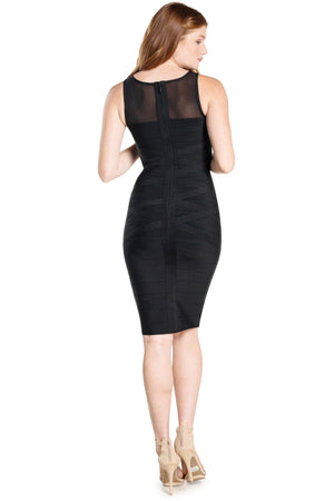 Ximena Mesh Bandage Dress - Dress the Population
