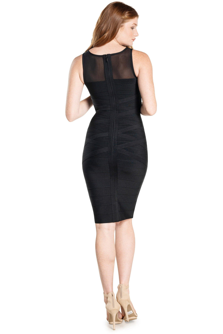 Ximena Mesh Bandage Dress - Dress the Population
